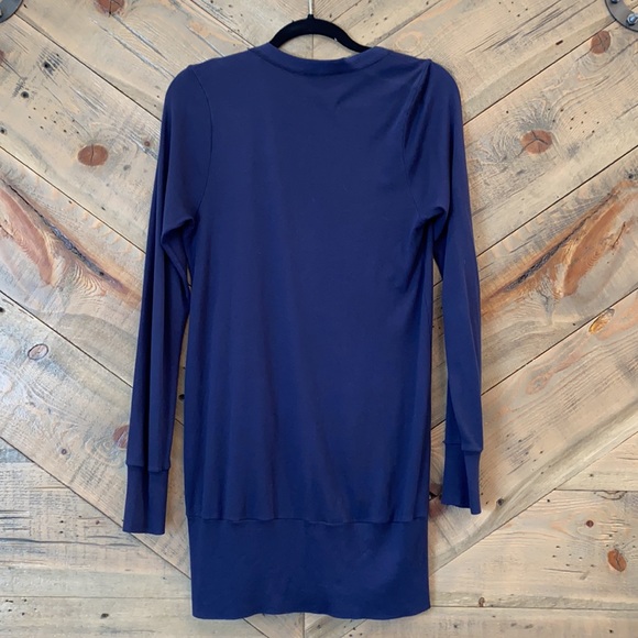 Anthro Splendid Pima Cardigan Navy sz M - Picture 6 of 8